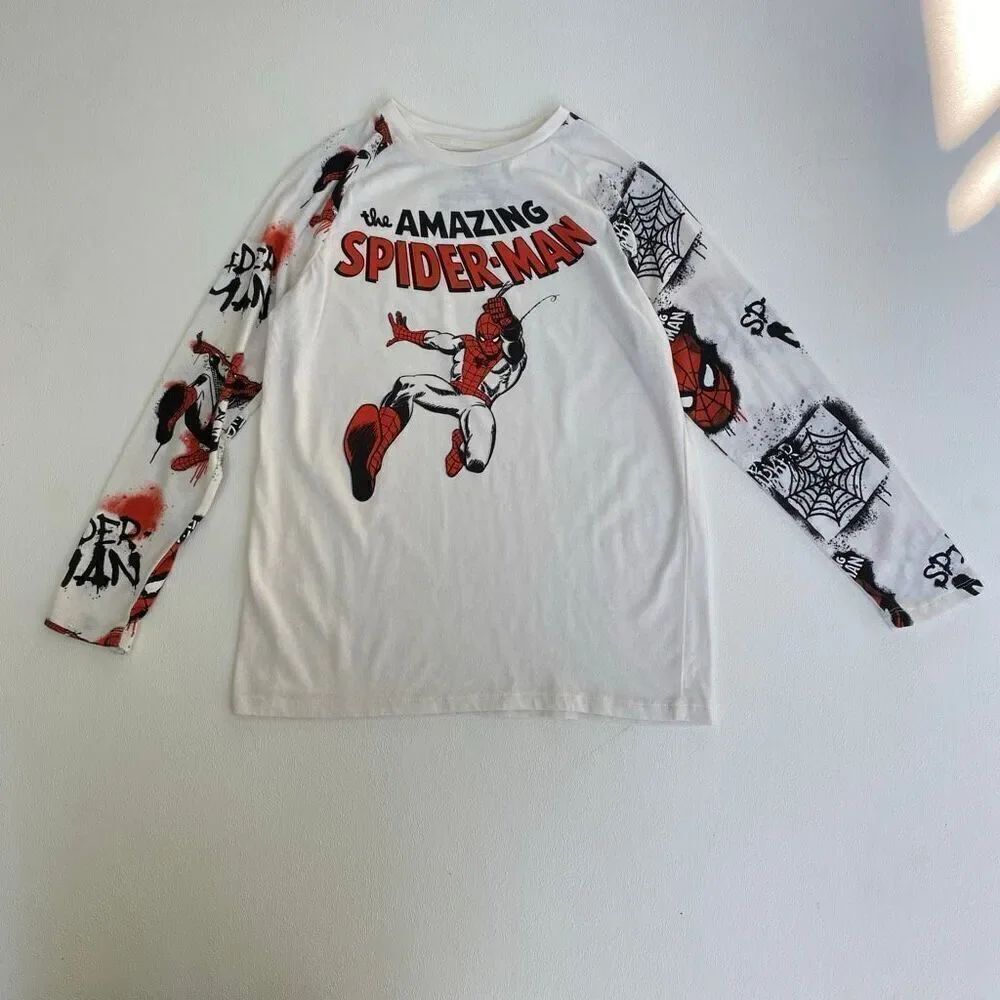 Marvel The Amazing Spider-Man Graphic Long Sleeve Shirt Youth Large 14/16